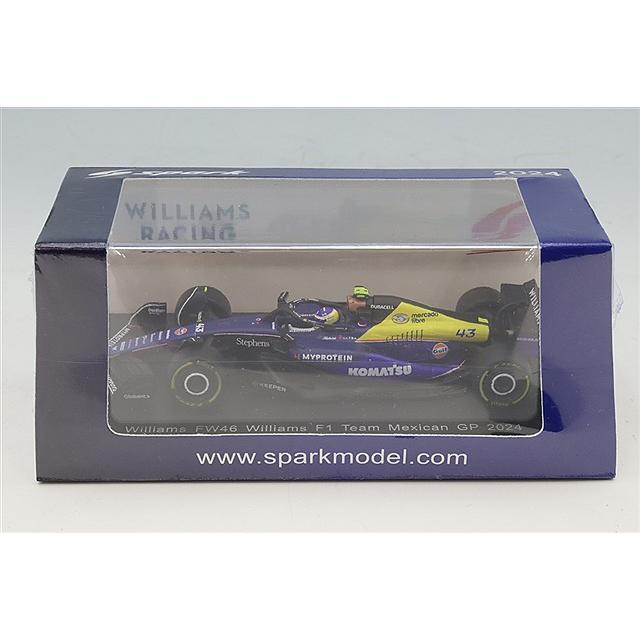 スパーク 1/64 ウィリアムズ F1チーム FW46 2024 F1 メキシコGP #43 F