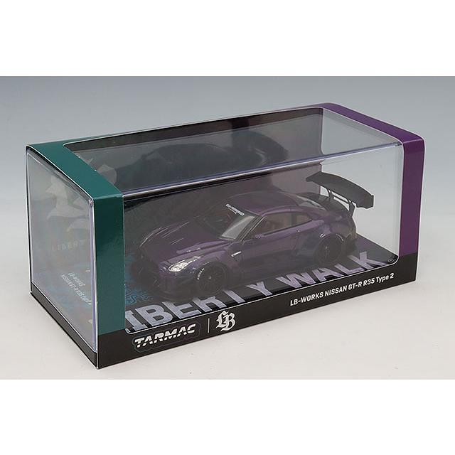 Tarmac 1/43 LB-WORKS 日産 GT-R R35 タイプ2 ミッドナイトパープル