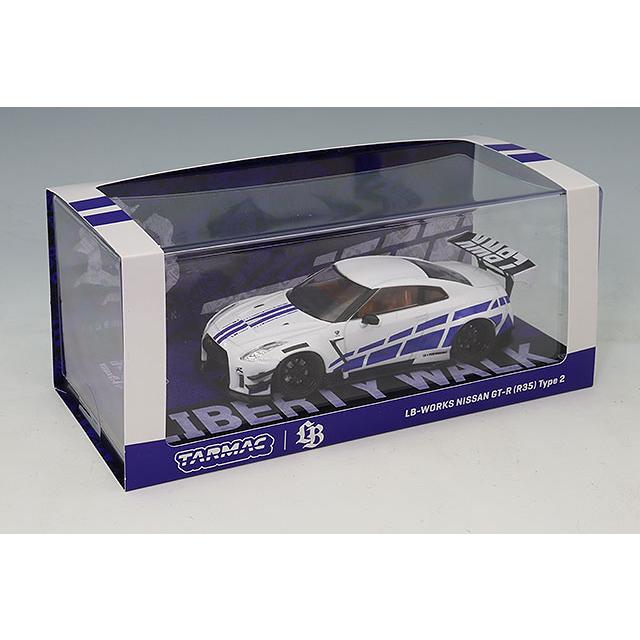 Tarmac 1/43 LB-WORKS 日産 GT-R R35 タイプ2 ホワイト : キッド