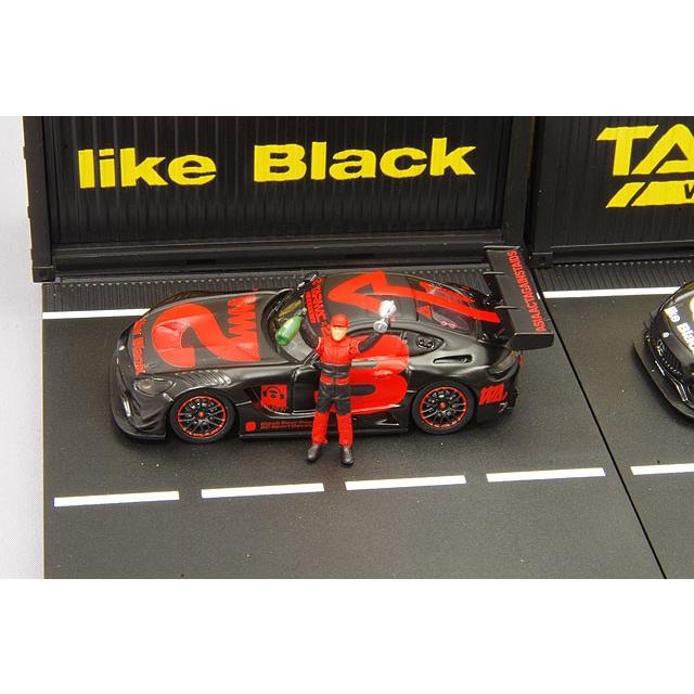 ミニカー/完成品 Tarmac 1/64 メルセデス AMG GT3 #3 ピットジオラマ