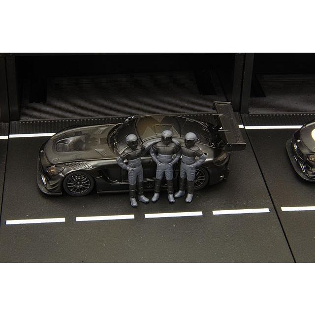 ミニカー/完成品 Tarmac 1/64 メルセデス AMG GT3 #3 ピットジオラマ