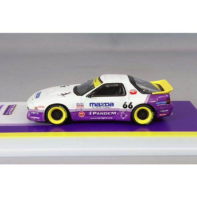 Tarmac 1/64 パンデム マツダ RX-7 FC3S ホワイト/パープル : キッド