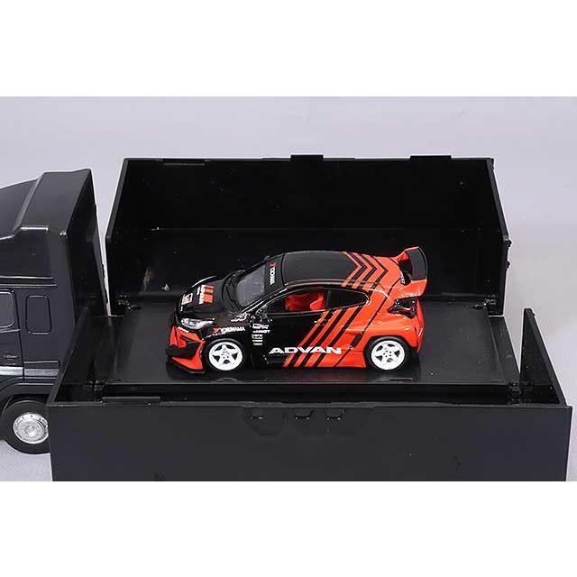 Tarmac 1/64 パンデム ヤリス ADVAN トラックパッケージング : キッド