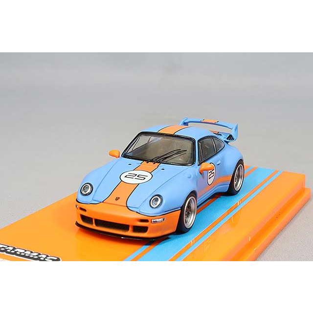 Tarmac 1/64 ポルシェ 993 リマスタード バイ ガンサーワークス ブルー