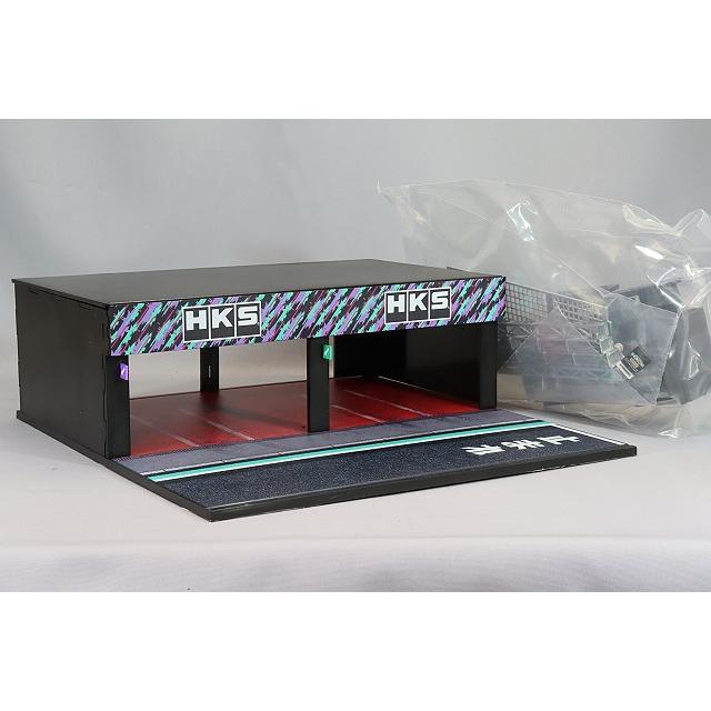 ミニカー/完成品 Tarmac 1/64 ピットガレージ ジオラマ 