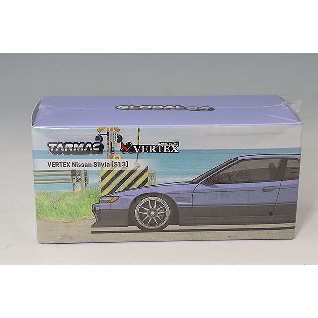 Tarmac 1/64 VERTEX 日産 シルビア S13 ブルー/グレイ : キッド