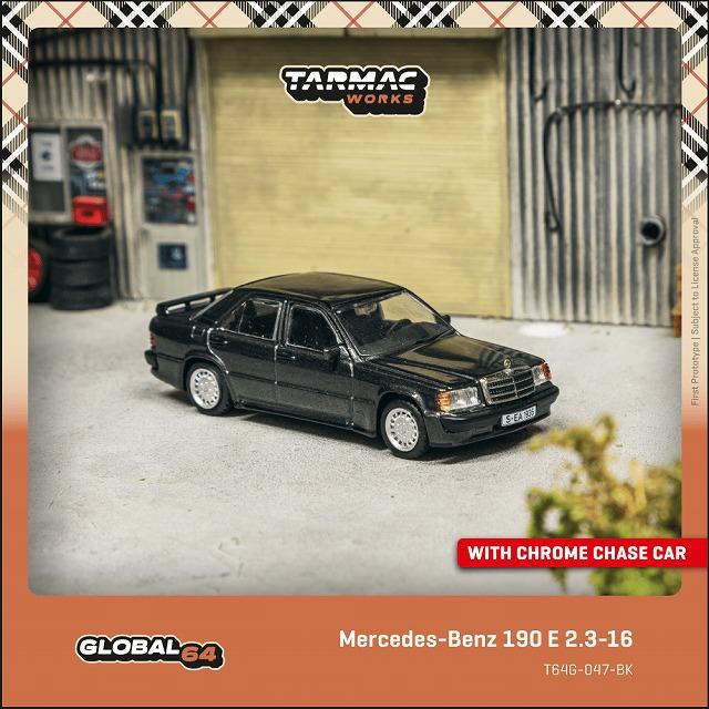 Tarmac 1/64 メルセデスベンツ 190 E 2.3-16 ブルーブラックメタリック