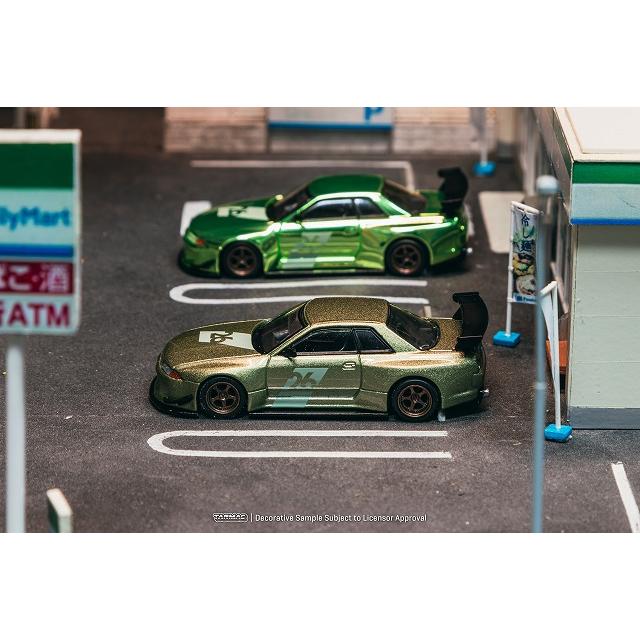 1/64 積載車2台セット　MINI GT Tarmac 1/64 日産 スカイライン (R32) ワイドボディ ミレニアム