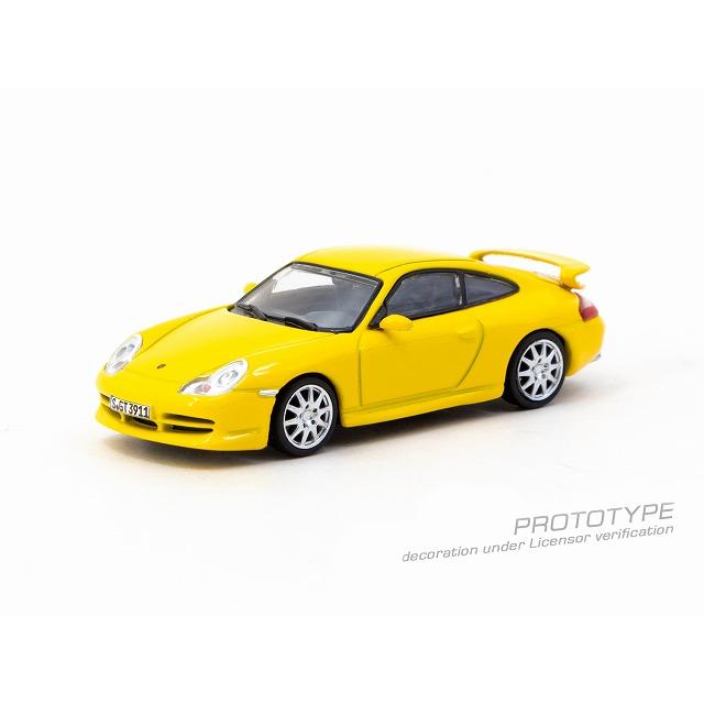 Tarmac 1/64 ポルシェ 911 GT3 (type 996) イエロー : キッドボックス