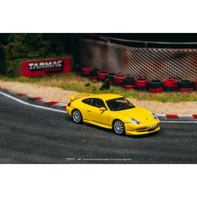 Tarmac 1/64 ポルシェ 911 GT3 (type 996) イエロー : キッドボックス