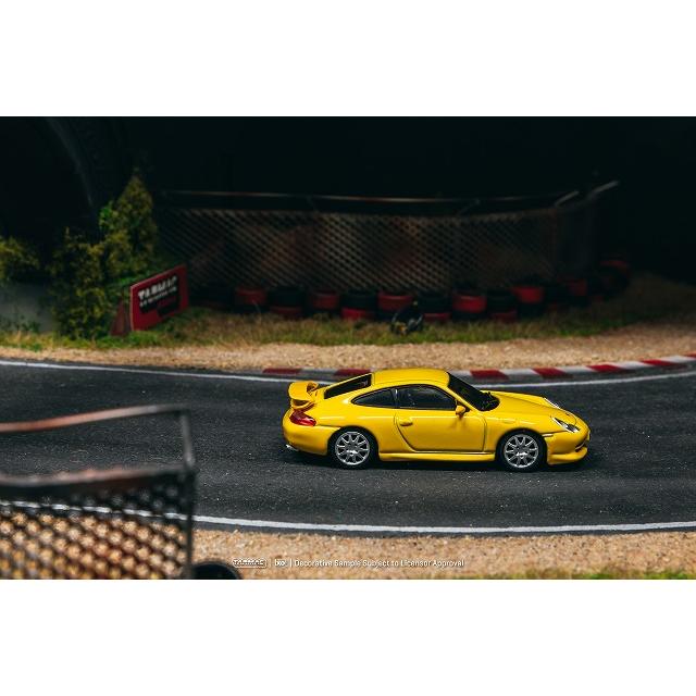 Tarmac 1/64 ポルシェ 911 GT3 (type 996) イエロー : キッドボックス