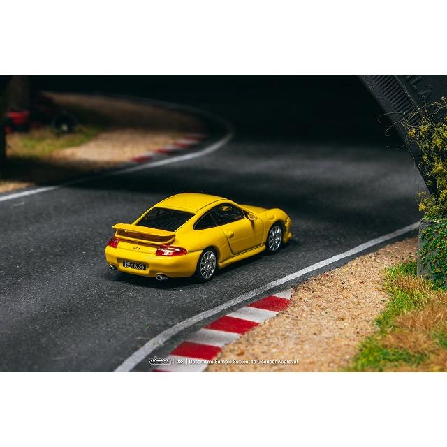 Tarmac 1/64 ポルシェ 911 GT3 (type 996) イエロー : キッドボックス