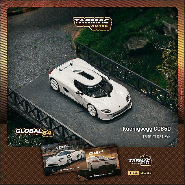 Tarmac 1/64 ケーニグセグ CC850 ホワイト : キッドボックス Yahoo!店