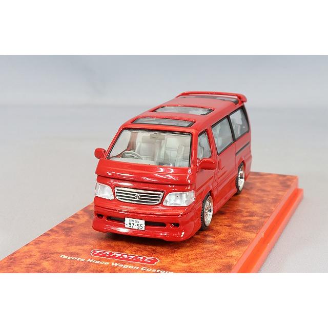 Tarmac 1/64 トヨタ ハイエース ワゴン カスタム レッド : キッド