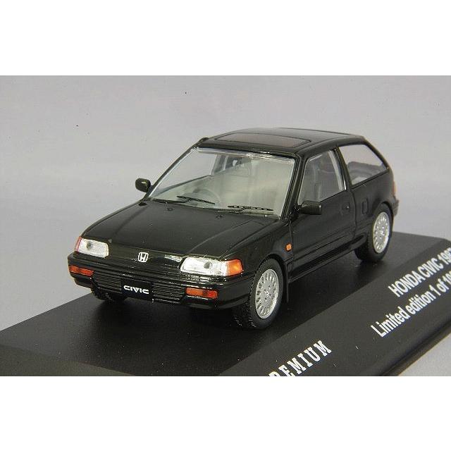 ミニカー/完成品 トリプル9 1/43 ホンダ シビック 1987 ブラック ダイ