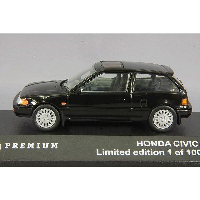 ミニカー/完成品 トリプル9 1/43 ホンダ シビック 1987 ブラック ダイ