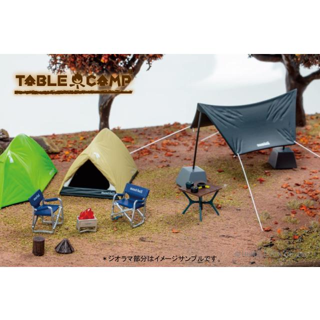 ミニカー/完成品 TABLECAMP 1/43 モンベル キャンプセット