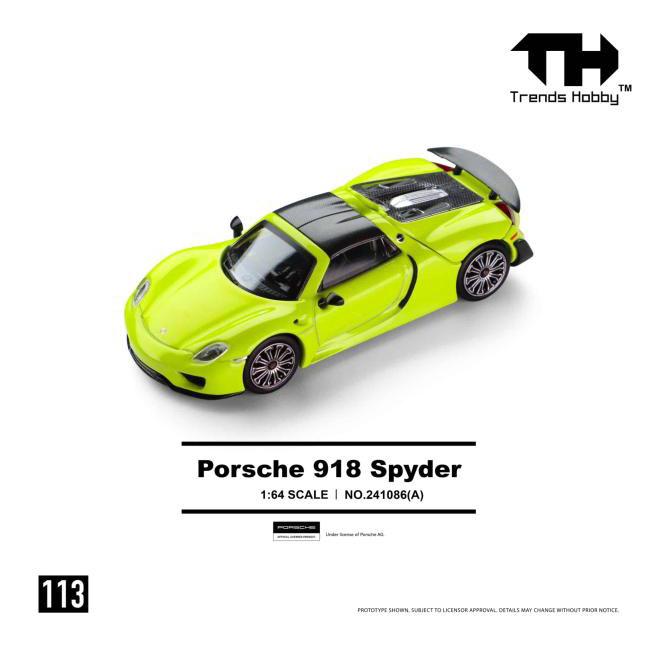 Trends Hobby 1/64 ポルシェ 918 スパイダー アシッドグリーン