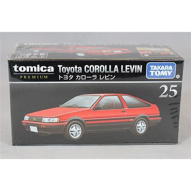 トミカプレミアム 25 1/60 トヨタ カローラ レビン レッド/ブラック