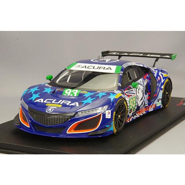 ミニカー/完成品 SALE Top Speed 1/18 アキュラ NSX GT3 \"Statue of Liberty\" 2017 IMSA ワトキンスグレン 6H クラスウィナー #93 A.ラリー/K.レッグ
