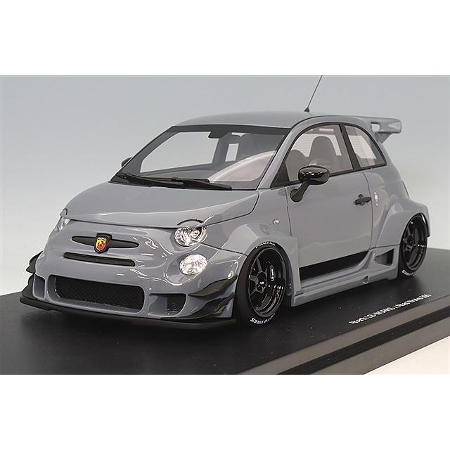 TOP SPEED 1/18 アバルト 595 LB-WORKS x Abas Works グレー : キッド