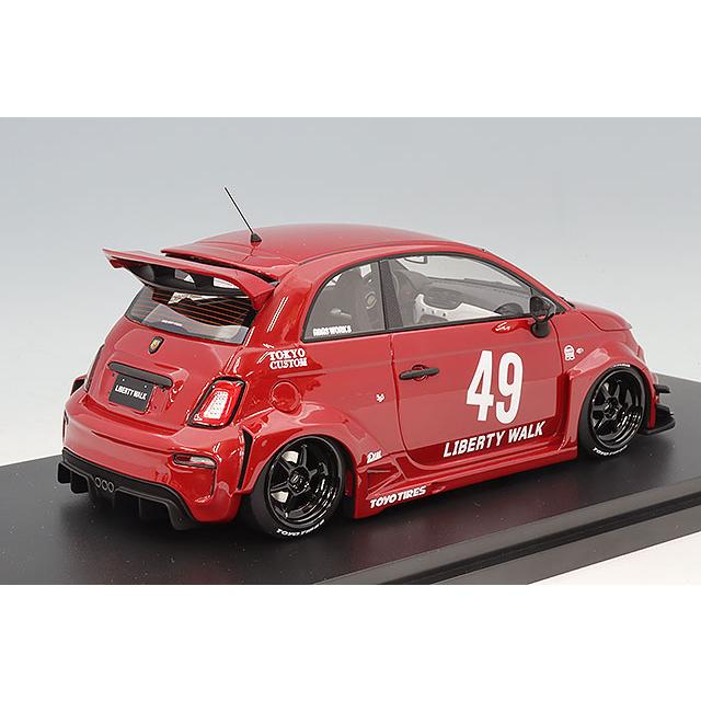 TOP SPEED 1/18 アバルト 595 LB-WORKS x Abas Works レッド : キッド