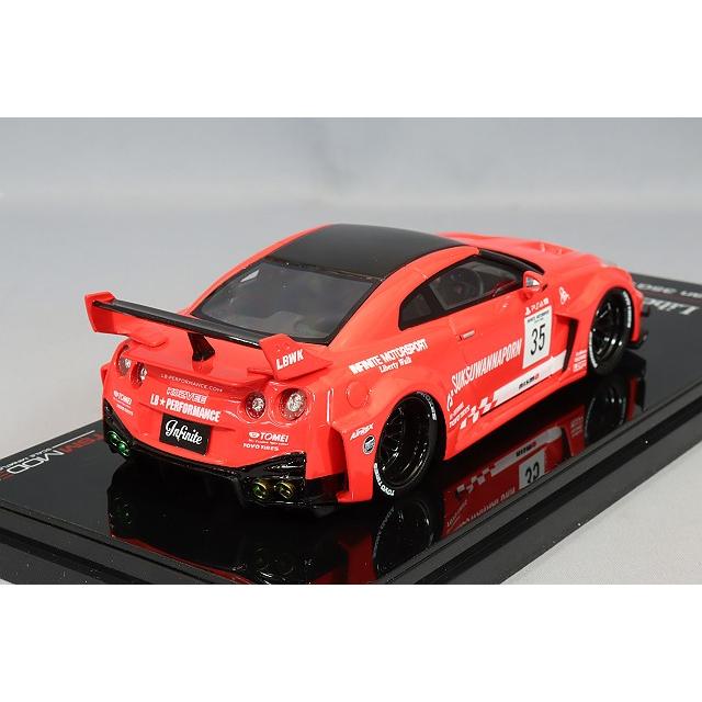 ミニカー/完成品 トゥルースケール 1/43 LB-シルエット WORKS GT 日産 35GT-RR バージョン1 レッド/ブラック LBWKの画像