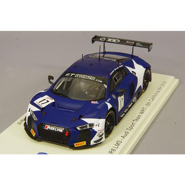 ミニカー/完成品 スパーク ナショナルモデル 1/43 アウディ R8 LMS 2018 カリフォルニア 8H 5位 #17 S.v.d.リンデ/A.リベラス/S.レオナルド