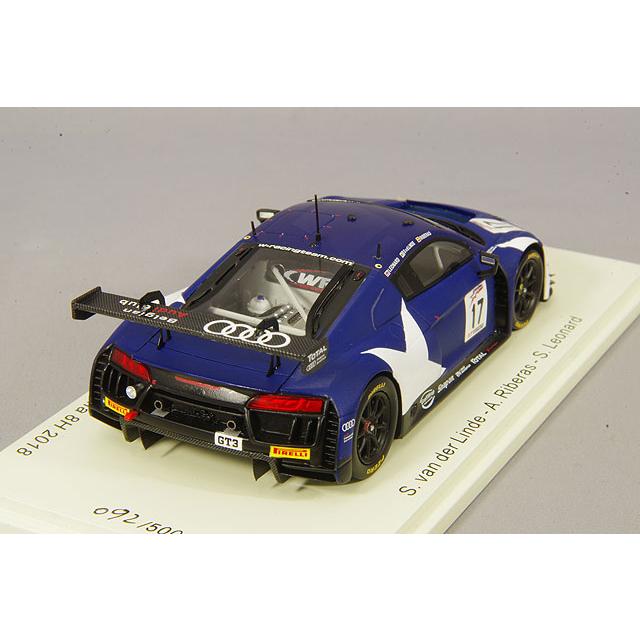 ミニカー/完成品 スパーク ナショナルモデル 1/43 アウディ R8 LMS 2018 カリフォルニア 8H 5位 #17 S.v.d.リンデ/A.リベラス/S.レオナルドの画像