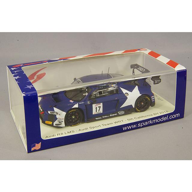 ミニカー/完成品 スパーク ナショナルモデル 1/43 アウディ R8 LMS 2018 カリフォルニア 8H 5位 #17 S.v.d.リンデ/A.リベラス/S.レオナルドの画像