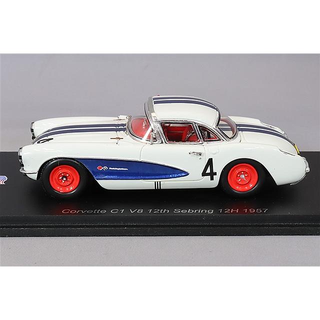 スパーク 1/43 シボレー コルベット C1 V8 1957 セブリング12H 4位 #4