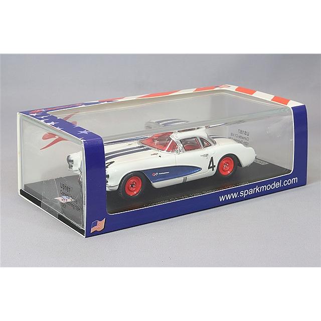 スパーク 1/43 シボレー コルベット C1 V8 1957 セブリング12H 4位 #4