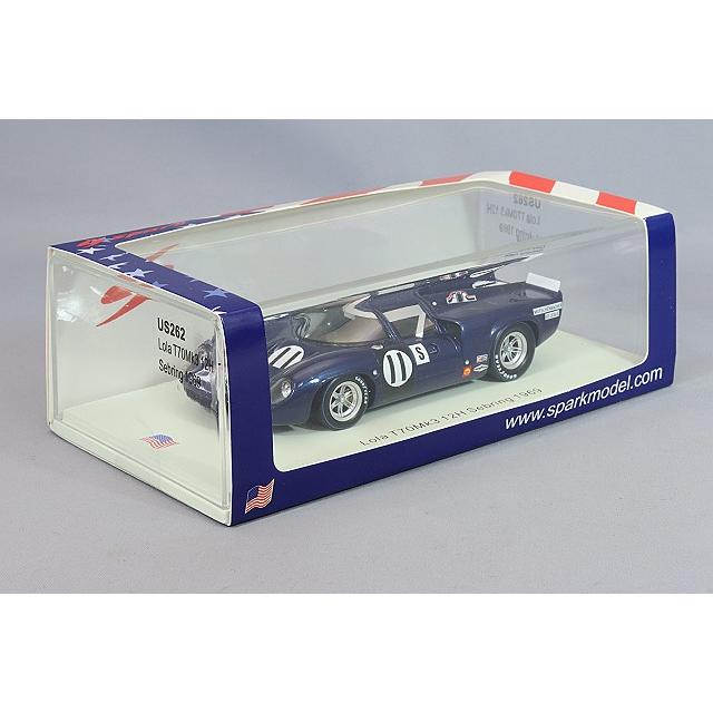 Diecast model cars Lola T70 1/43 Best Coupe No.8 Motschenbacher Sebring 1968 - A