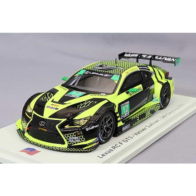 スパーク ナショナルモデル 1/43 レクサス RC F GT3 2021 デイトナ24H #12 R.メヘニス/Z.ビーチ/T.ベル/F.モンテカルヴォ | 