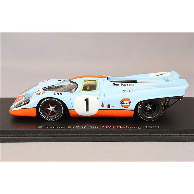 スパーク 1/43 ポルシェ 917K ガルフ 1971 セブリング12H 5位 #1 J