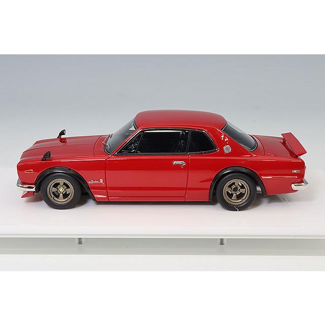 VISION 1/43 日産 スカイライン 2000 GT-R (KPGC10) 1971 with スポイラー (ワークスホイール) レッド |  | 01