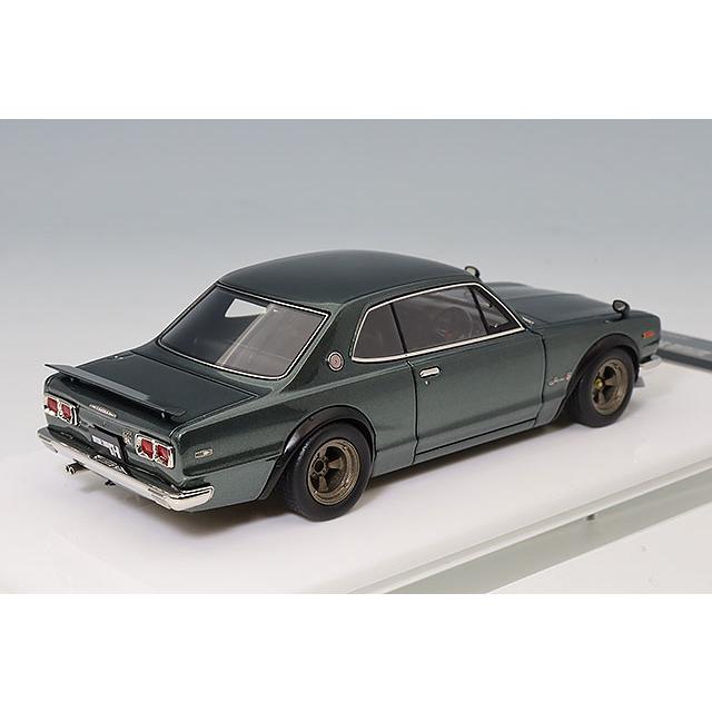 VISION 1/43 日産 スカイライン 2000 GT-R (KPGC10) 1971 with スポイラー (ワークスホイール) メタリックグリーン |  | 02