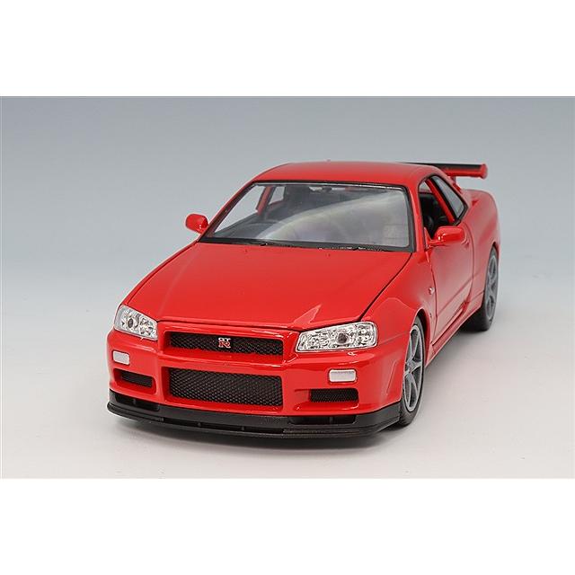 WELLY 1/24 日産 スカイライン GT-R (R34) レッド : キッドボックス