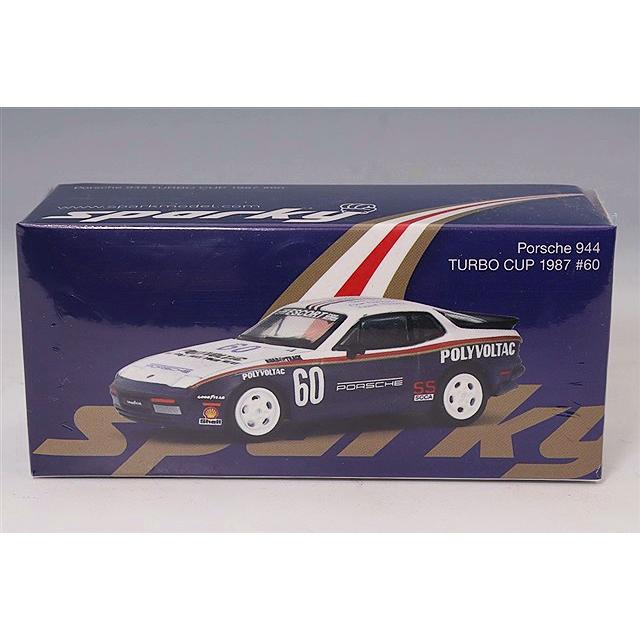 sparky x Tiny 1/64 ポルシェ 944 ターボ カップ 1987 #60 
