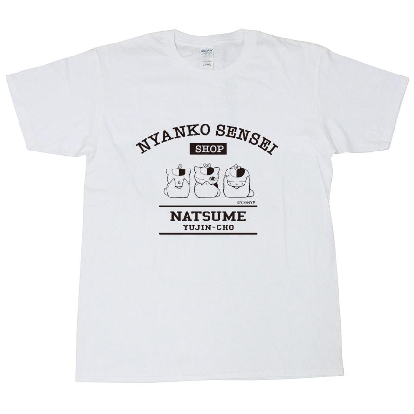 夏目友人帳 ニャンコ先生ショップ おトク オリジナル 白 黒ｌ トリプルニャンコ先生カレッジ風