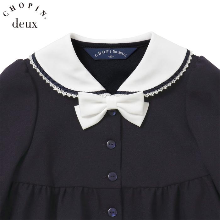 入園式 子供服 女の子 リボン付き丸襟ワンピース 90 100cm 1106 2391 Chopin Deux ショパンドゥ 1106 2391 キッズフォーマル アプリーレ 通販 Yahoo ショッピング