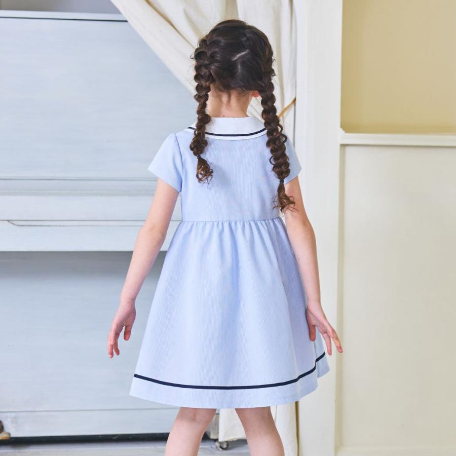 CHOPIN（ショパン） 女の子 子供服 キッズ ワンピース マリン サックス