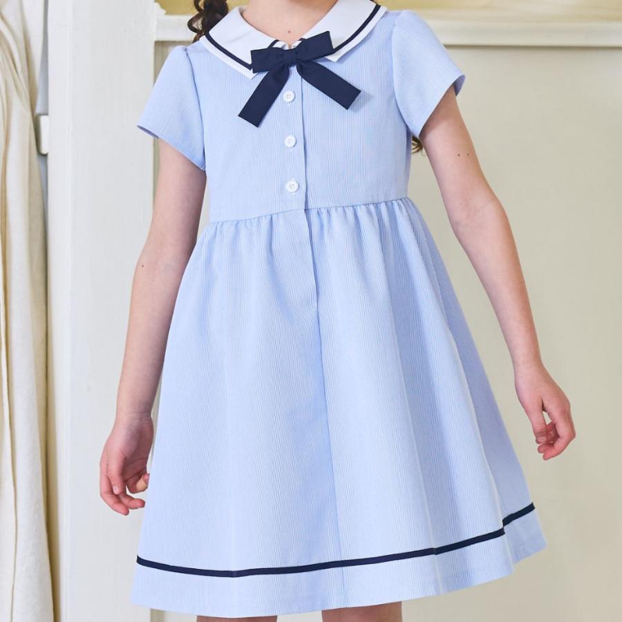 CHOPIN（ショパン） 女の子 子供服 キッズ ワンピース マリン サックス
