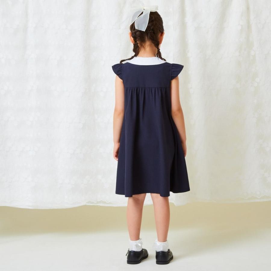 【NEWカラー入荷】子供服 女の子 ワンピース 夏 白襟クラシックワンピース 110 120 130 140cm (2336-7340) CHOPIN blue/ショパン ブルー｜kids-aprire｜04