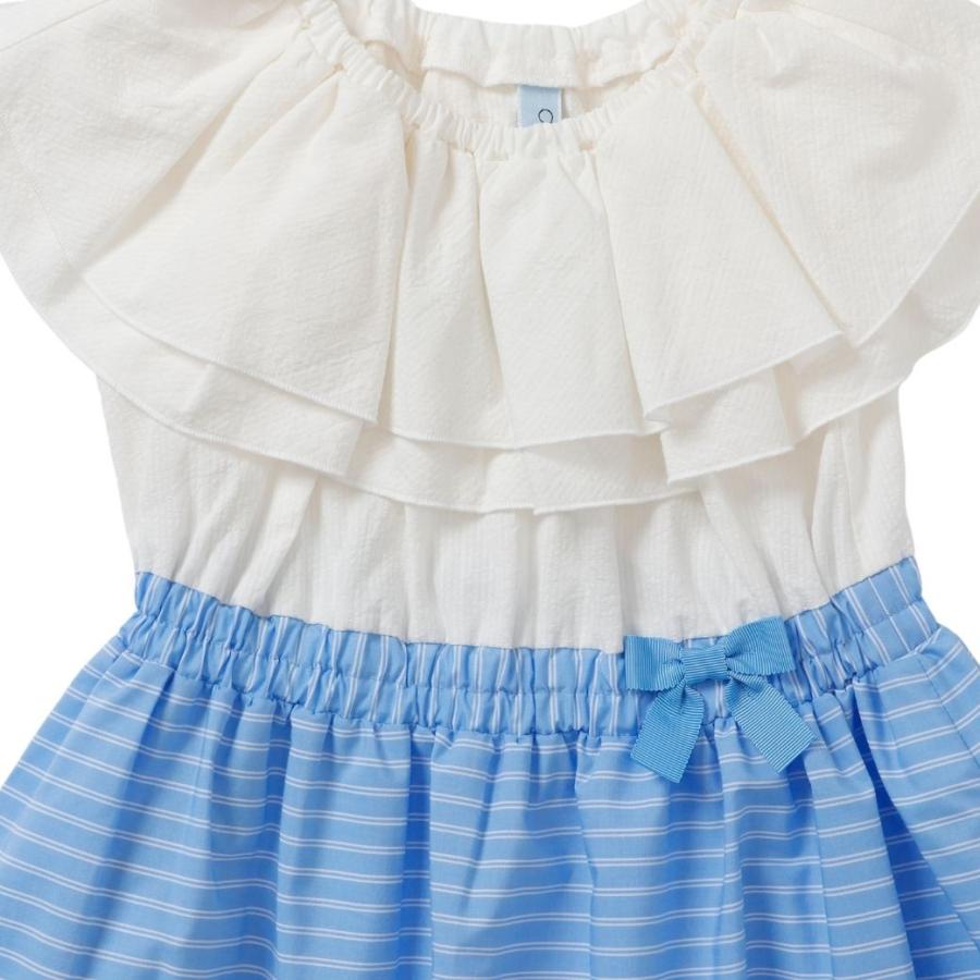 CHOPIN（ショパン） SALE キッズ 女の子 Big襟 ボーダー スカート