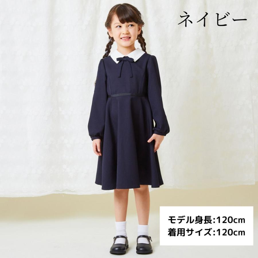 子供服 フォーマル 女の子 シンプルAラインワンピース 100 110 120 130cm （2376-7355） CHOPINblue/ショパン ブルー｜kids-aprire｜02