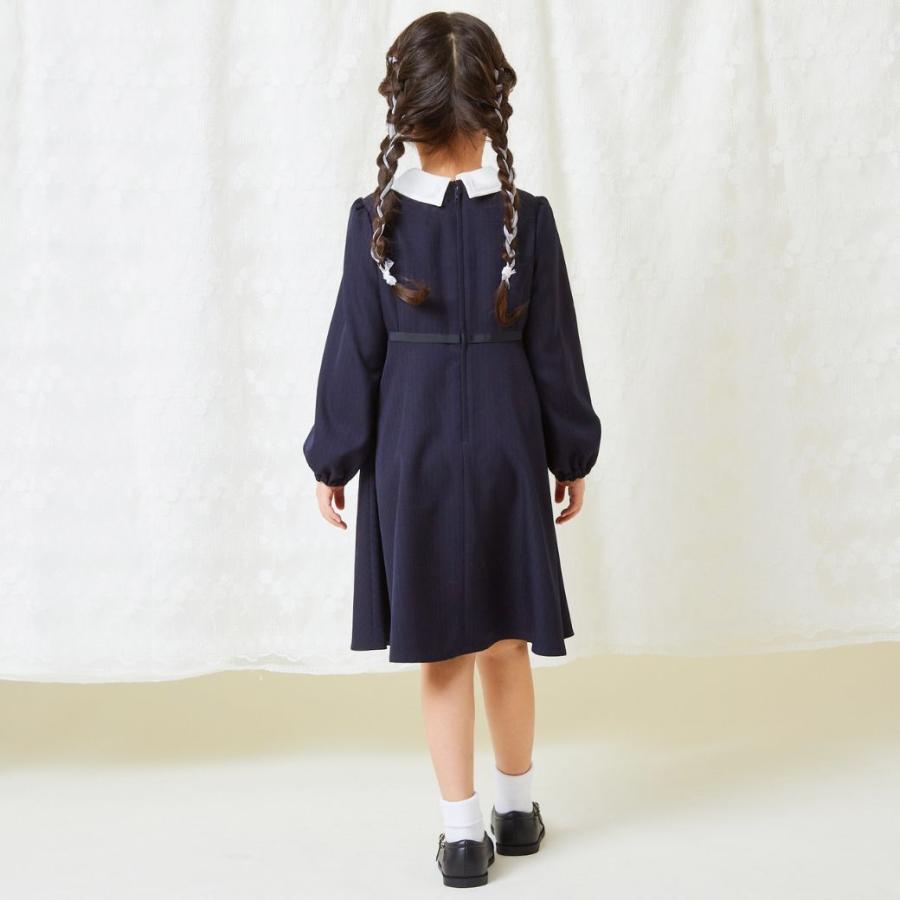 子供服 フォーマル 女の子 シンプルAラインワンピース 100 110 120 130cm （2376-7355） CHOPINblue/ショパン ブルー｜kids-aprire｜03