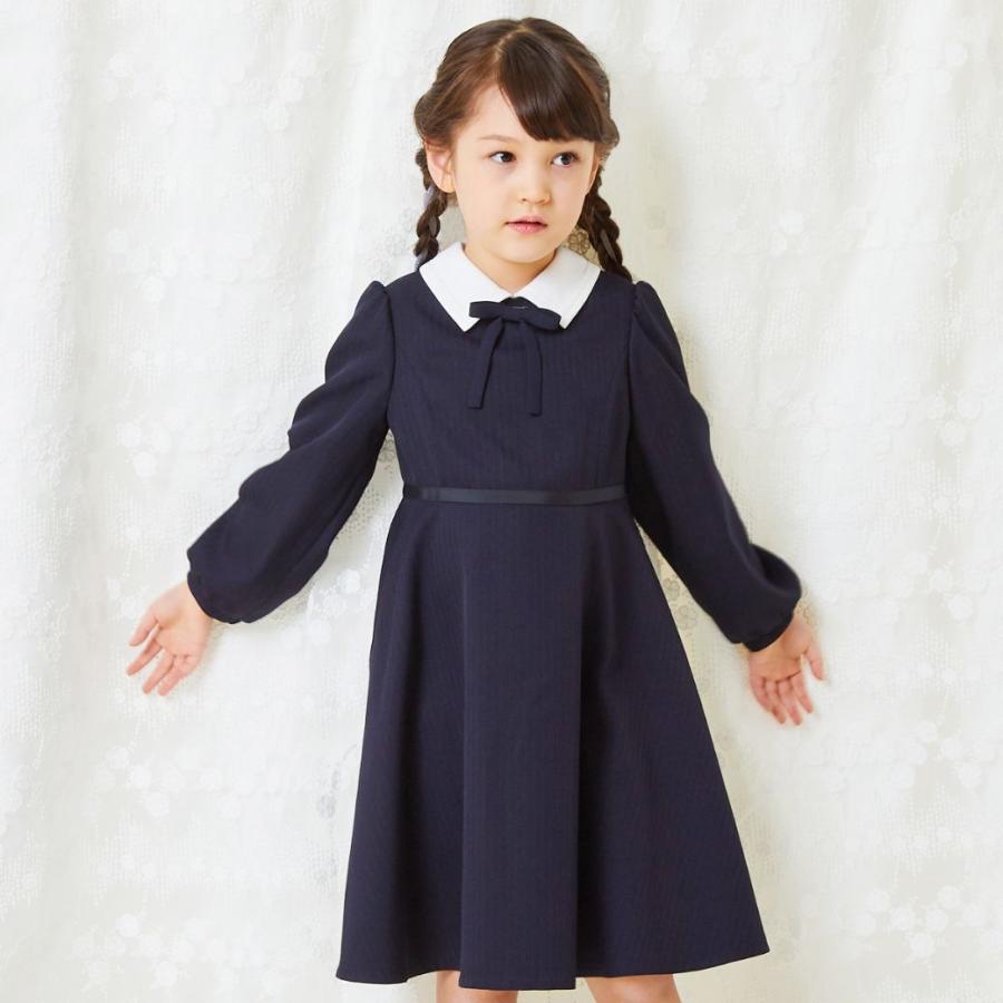 子供服 フォーマル 女の子 シンプルAラインワンピース 100 110 120 130cm （2376-7355） CHOPINblue/ショパン ブルー｜kids-aprire｜05