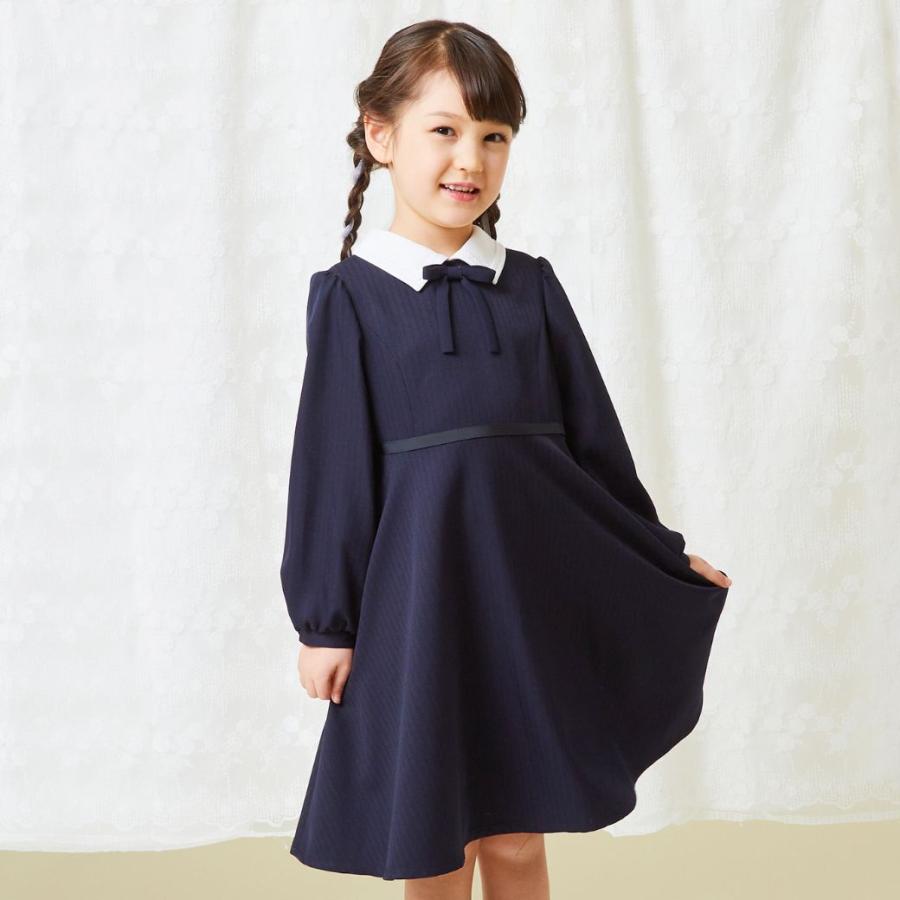 子供服 フォーマル 女の子 シンプルAラインワンピース 100 110 120 130cm （2376-7355） CHOPINblue/ショパン ブルー｜kids-aprire｜07