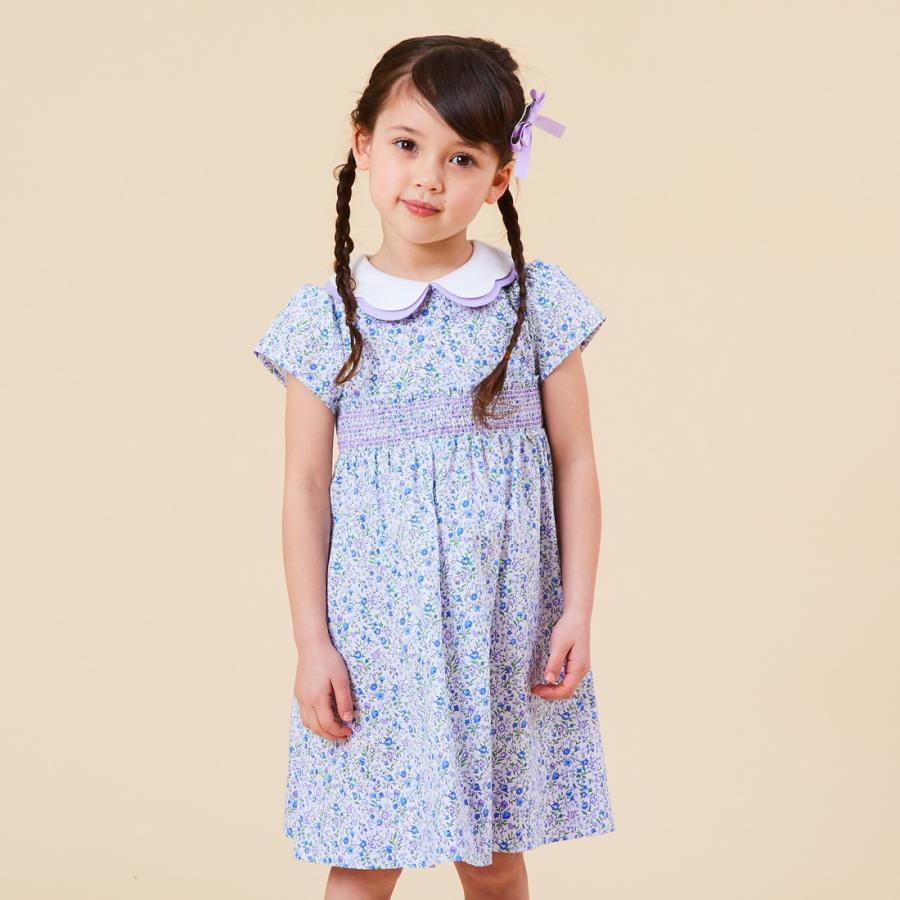 定番の中古商品 スカラップ襟フラワープリントスモッキングワンピース 140cm 8136 2304 Chopin ショパン 130 1 110 ワンピース チュニック サイズ 130cm Morrismonument Com